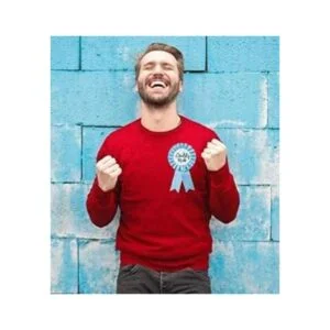 Decoración de baby shower banda azul claro para mamá a_5