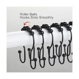 Goowin Ganchos de cortina de ducha 12 piezas de anillos