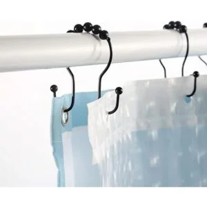Goowin Ganchos de cortina de ducha 12 piezas de anillos