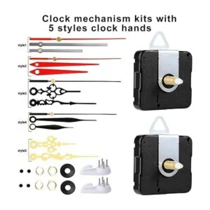 ONESING Kit de mecanismo de reloj de 31 piezas mecanismo