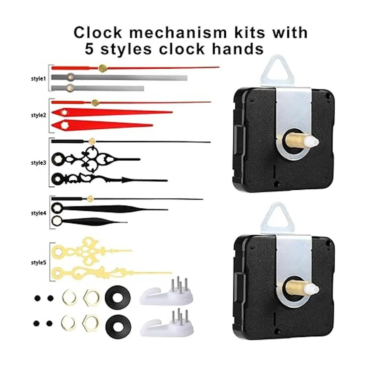 ONESING Kit de mecanismo de reloj de 31 piezas mecanismo