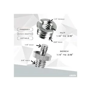 Adaptador de tornillo de trípode macho a hembra de 14_2