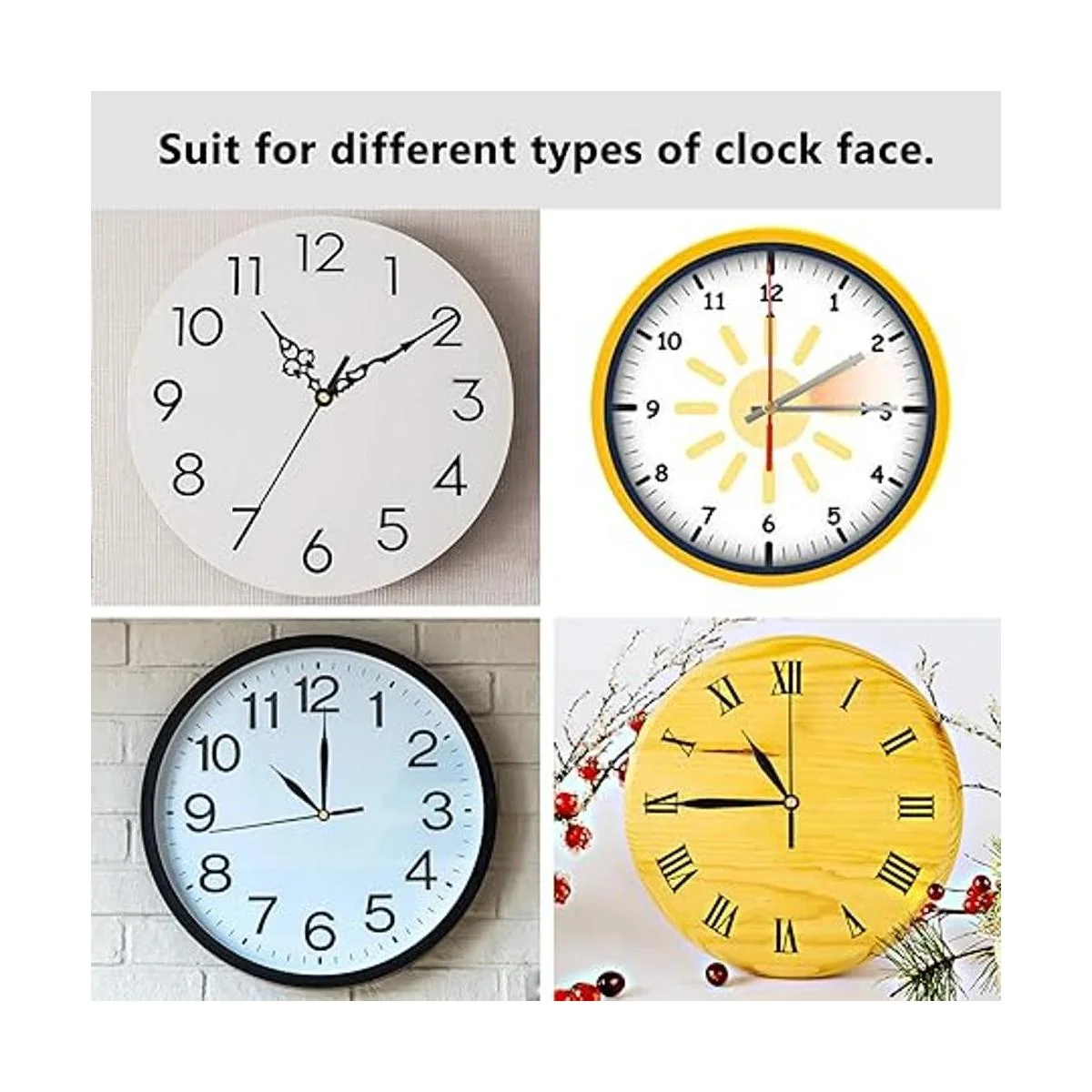 ONESING Kit de mecanismo de reloj de 31 piezas mecanismo