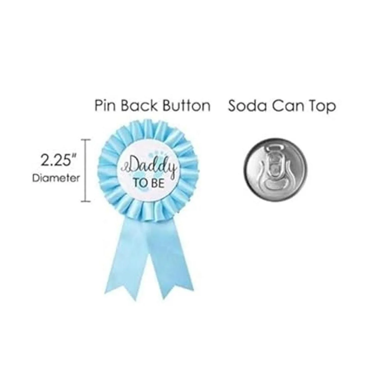 Decoración de baby shower banda azul claro para mamá a_4