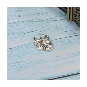 Wixine Juego de 20 abalorios de plata tibetana 0.551 x