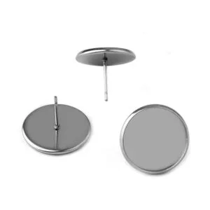 40 pendientes de acero inoxidable con forma de cabujón_2