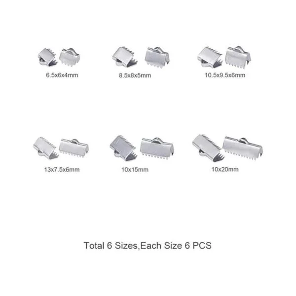 PH PandaHall 36 pulseras de cinta de acero inoxidable 304