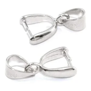 Heyous 2 piezas de plata de ley 925 accesorios colgantes_1