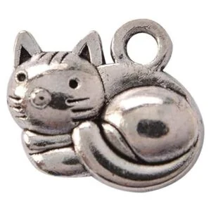 Wixine Juego de 20 abalorios de plata tibetana 0.551 x