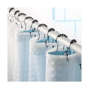 Goowin Ganchos de cortina de ducha 12 piezas de anillos