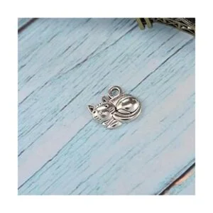 Wixine Juego de 20 abalorios de plata tibetana 0.551 x