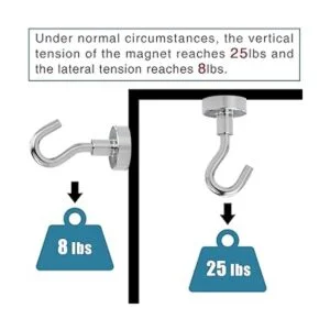 Ganchos magnéticos gancho magnético de tierras raras de