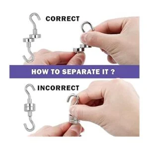 Ganchos magnéticos gancho magnético de tierras raras de