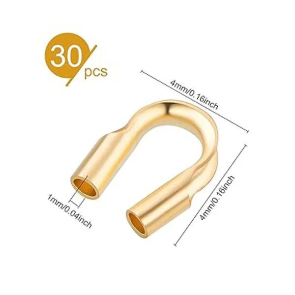 BENECREAT 30 protectores de alambre de oro de 14 quilates