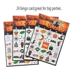 Juego de bingo de Halloween para 24 jugadores para niños_2