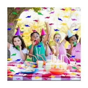 Confeti de dinosaurio metálico dispersión de papel para_4