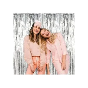 GOER Cortinas de flecos metálicas de 3.2 x 9.8 pies para_2