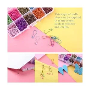 300 pines de seguridad para bombillas 10 colores Calabash_4