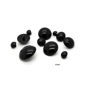 50pcs plástico negro Seta Solid perlas de oso muñeca_4