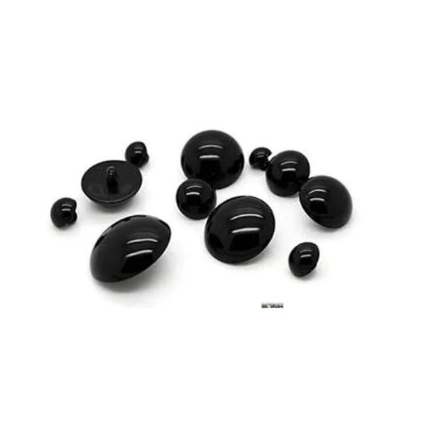 50pcs plástico negro Seta Solid perlas de oso muñeca_4