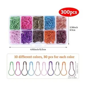 300 pines de seguridad para bombillas 10 colores Calabash_2