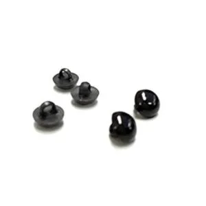 50pcs plástico negro Seta Solid perlas de oso muñeca_3