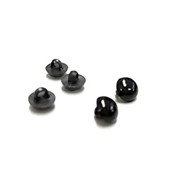 50pcs plástico negro Seta Solid perlas de oso muñeca_3