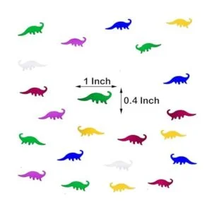 Confeti de dinosaurio metálico dispersión de papel para_3