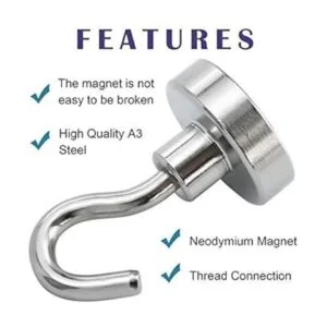 Ganchos magnéticos gancho magnético de tierras raras de