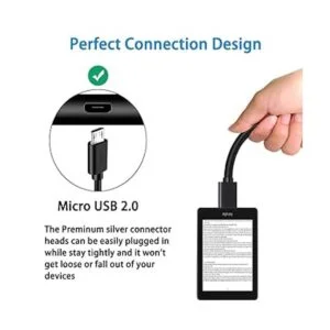 Cable micro USB de 6 pies para Samsung tablet Fire_2