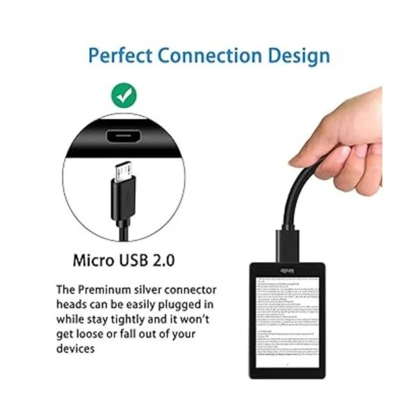 Cable micro USB de 6 pies para Samsung tablet Fire_2