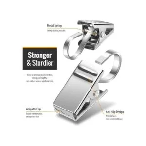 Teenitor Paquete de 25 clips de cortina soporte de luz de_3