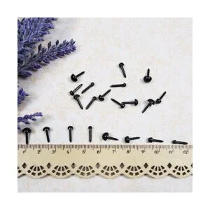 TOAOB 480 mini ojos de seguridad de plástico negro de