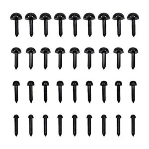 TOAOB 480 mini ojos de seguridad de plástico negro de