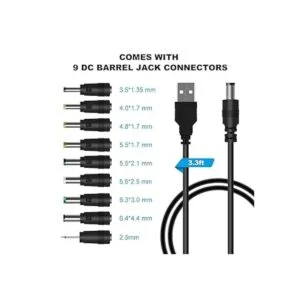 LANMU Cable de alimentación CC de 5 V cable de_2