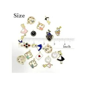 JIALEEY 19 dijes de corona de Alicia en el país de las_5