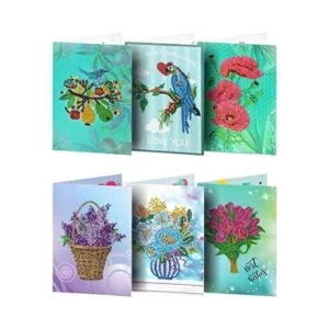 umbresen Paquete de 6 tarjetas de felicitación con forma_1