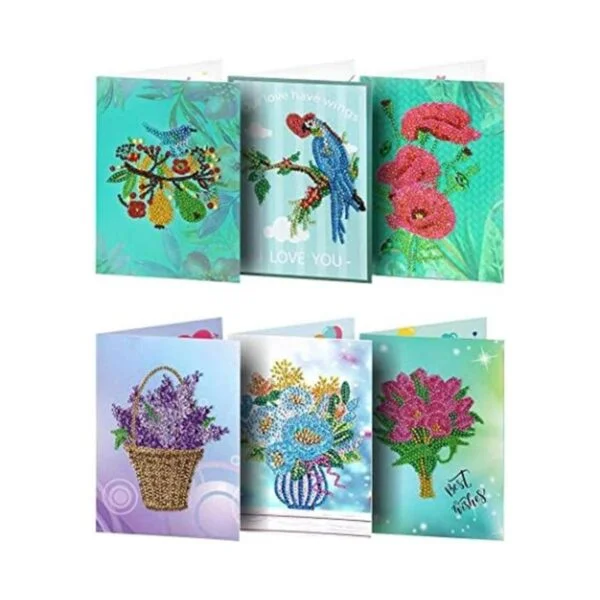 umbresen Paquete de 6 tarjetas de felicitación con forma_1