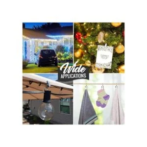 Teenitor Paquete de 25 clips de cortina soporte de luz de_6