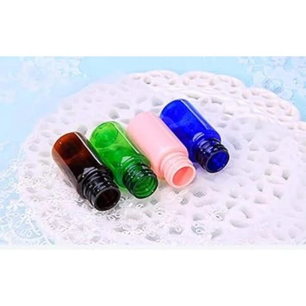 12 botellas vacías de plástico azul sin BPA 0.3 fl oz_2