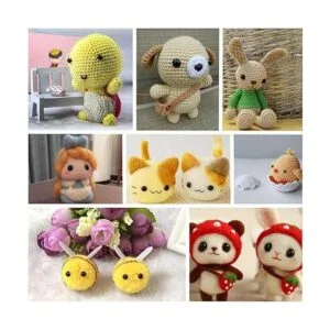 TOAOB 480 mini ojos de seguridad de plástico negro de