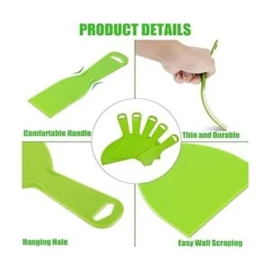 Utoolmart Raspador de masilla de plástico flexible de 4