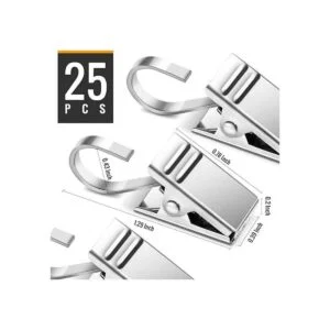 Teenitor Paquete de 25 clips de cortina soporte de luz de_2