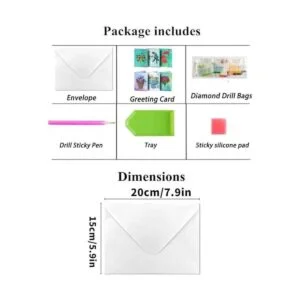 umbresen Paquete de 6 tarjetas de felicitación con forma_2