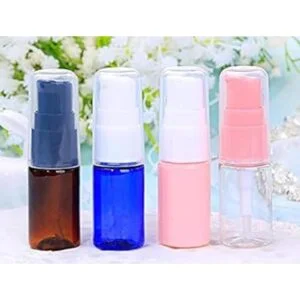 12 botellas vacías de plástico azul sin BPA 0.3 fl oz_3