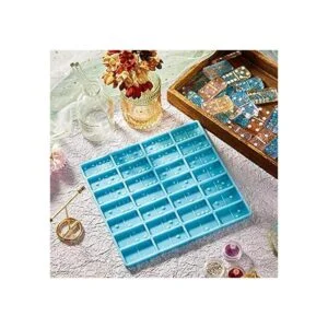 Molde de dominó hecho de silicona con 28 cavidades_5