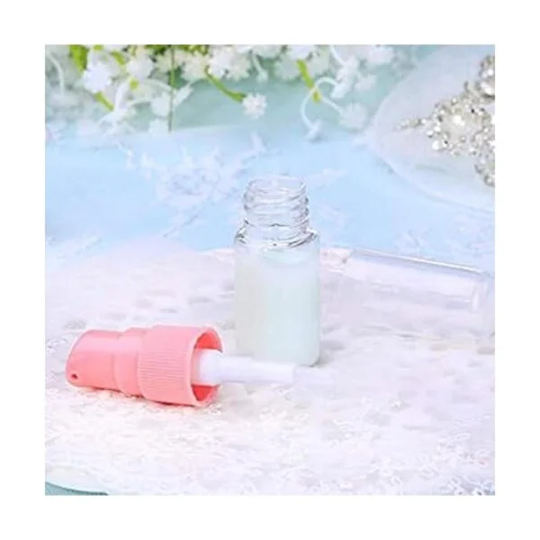 12 botellas vacías de plástico azul sin BPA 0.3 fl oz_5