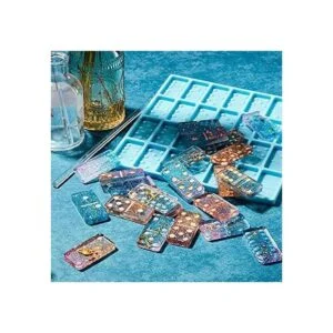 Molde de dominó hecho de silicona con 28 cavidades_4