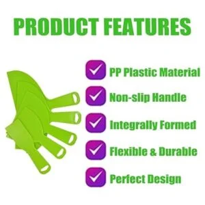 Utoolmart Raspador de masilla de plástico flexible de 4