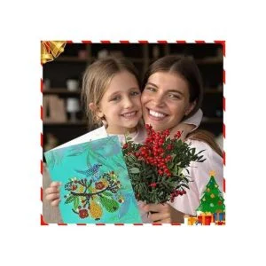 umbresen Paquete de 6 tarjetas de felicitación con forma_3